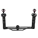 Poyinco Underwater Video Light Stabilizer Tray, Lightweight Aluminium Tray for GoPro OSMO and Any Other Camera with 1/4 inch Screw Hole