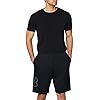 Under Armour Ademende sweatshorts voor heren, comfortabele korte broek met losse pasvorm, Tech Graphic Short (Tech Graphic Short) – zwart/grafiet., maat: l