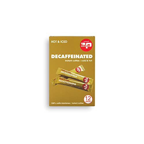 Caffè Pascucci | Monoporzione Espresso Decaffeinato Istantaneo Solubile 15x12 Bustine Stick Monodose Da Viaggio