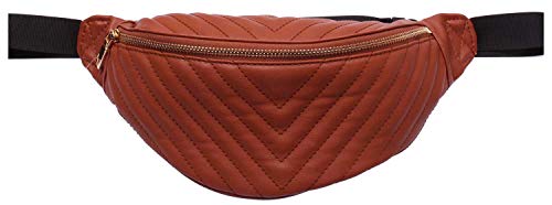 Highlight Company Bauchtasche Modell: Abnäher Zacken Hüfttasche Beachbag Gürteltasche Umhängetasche 07-0012 (camel)