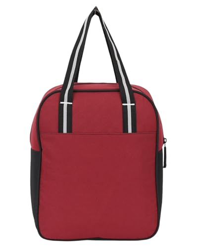 Image of Durable & Lightweight Lunch Bag | Trendy Water-Resistant Tiffin Bag & Meal Holder for Office, School, Travel & Picnic, Stylish, Insulated Design for Men, Women & Kids (Maroon)