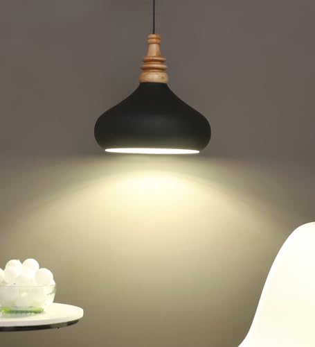 Image of MONI Lights Celling Hanging Light for Room, Table, Holl, Garden House Decoration Pendants Light of Pattern Aluminium Black (Pack of 1) ML-056BLK
