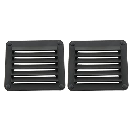 TANIQIACA 2pcs Nylon Vent for Marine Boat, RV, Yacht - and Oxidation Ventilation Cover (Black)
