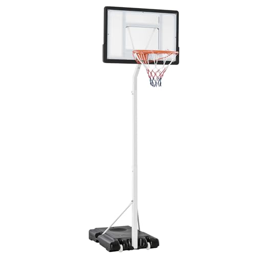 HOMCOM Canestro da Basket Regolabile 260-310 cm