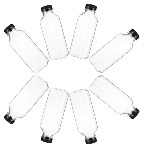 HEALLILY �y�b�g�{�g���e�� 500ml 8�Z�b�g ���L���b�v�t�� PET�� �ۊǗp��{�g�� ���čœK �����ۑ��{�g�� �W���[�X�␅������Ɏg����