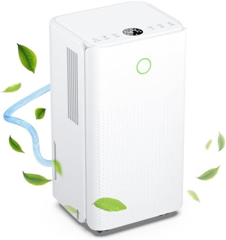 Deshumidificador 12L/Día, Deshumidificadores Bajo Consumo con 3 M...