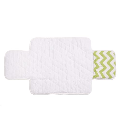 Image of Tidy Sleep Portable Diaper Changing Mat /Pad for Newborns & Infants Baby 0-24 Months Light Weight, Portable, Water Proof (Chevron Green)