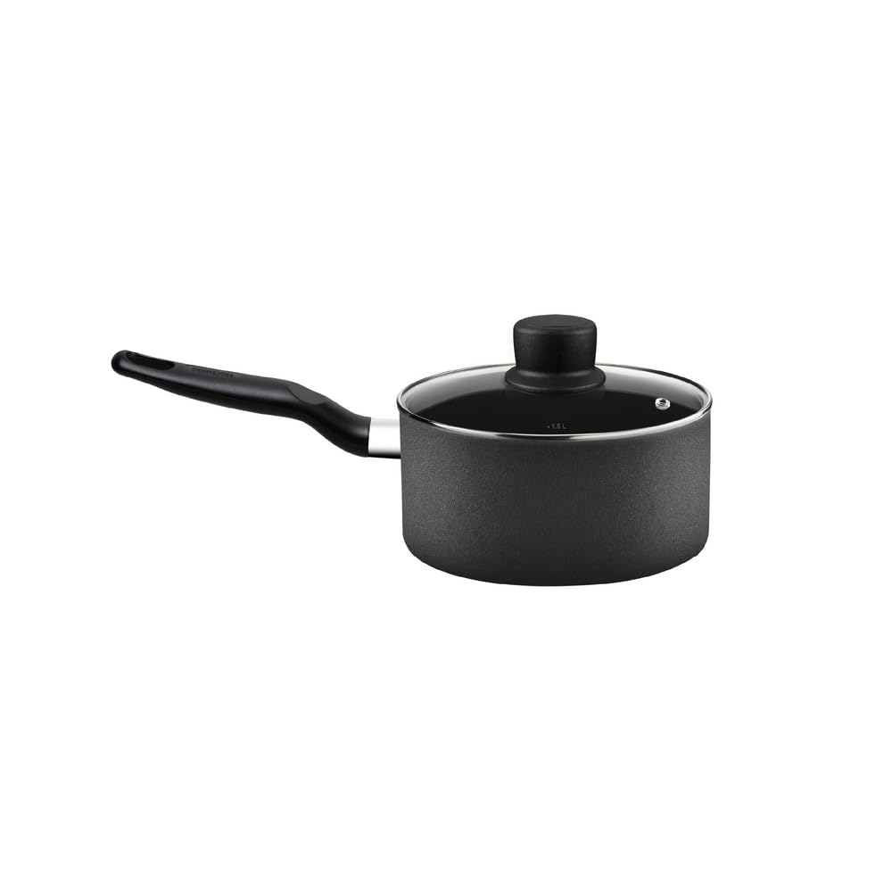 Panela Rochedo Robusta Grafite 16cm com Antiaderente Resist 3X, Reforçado com Partículas Minerais, Alta Espessura, Base Limpa Fácil, Máxima Durabilidade e Resistência