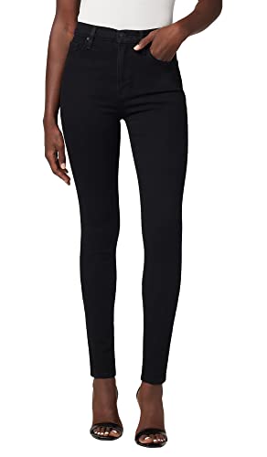 HUDSON Women's Barbara High Rise Super Skinny Jean, Black, 30