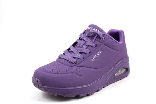 Skechers Uno Stand On Air, Scarpe da ginnastica Donna, Purple Durabuck Mesh, 40 EU