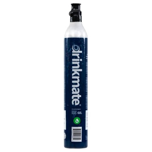 Drinkmate Threaded 60L CO2 Exchange Carbonation Cylinders, Compatible w/SodaStream (Screw-In), Aarke, Ninja Thirsti, 14.5 Oz, Cartridge Gas Canister Refill