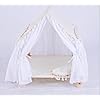 Pet House Tent Dog Kennel cat Kennel Spring and Summer Seasons can be dismantled and Washed Cute Princess Room Small Dog Teddy Bed.(White)