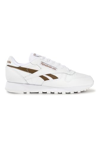 Image of Reebok Women's Classic Leather Trainers, White Trebro Ftwwht, 8.5 US