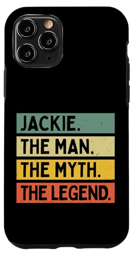 Jackie The Man The Myth The Legend�ʔ������O������p �X�}�z�P�[�X iPhone 11 Pro �p