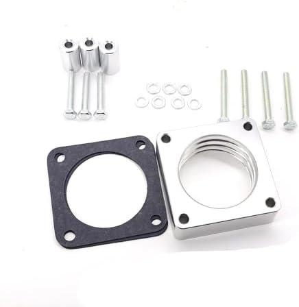 Red Throttle Body Spacer For Jeep 4.0L & 2.5L (TJ, LJ, YJ, XJ, MJ) - Eddy Design, 6061 Aluminum