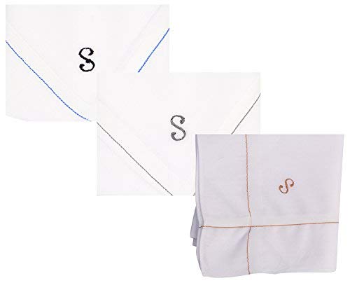 Chancellor Men's Handkerchief, Pack of 3 Pc (White)