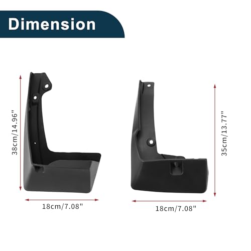 Image of Mud Flaps Splash Guards for Toyota IZOA 2018-2023 Front & Rear Mud Guards W /Mount Accessories