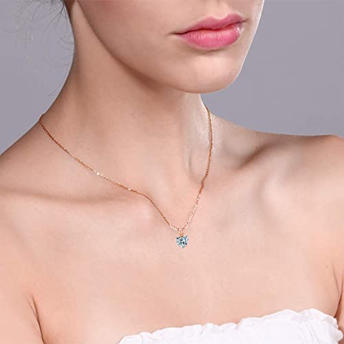 The Diamond Deal .25-1.00 Carat Heart Shape Brilliant Solitaire Lab-Grown Diamond Solitaire Pendant Necklace For Women Girls infants | 14k Yellow or White or Rose/Pink Gold With 18" Gold Chain2