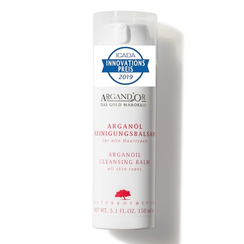 ARGAND'OR Arganöl Reinigungsbalsam 150ml ICADA INNOVATIONSPREIS Sanfte Gesichtsreinigung Entfernt Schmutz und Make-Up schonend Vegan Bio Naturkosmetik