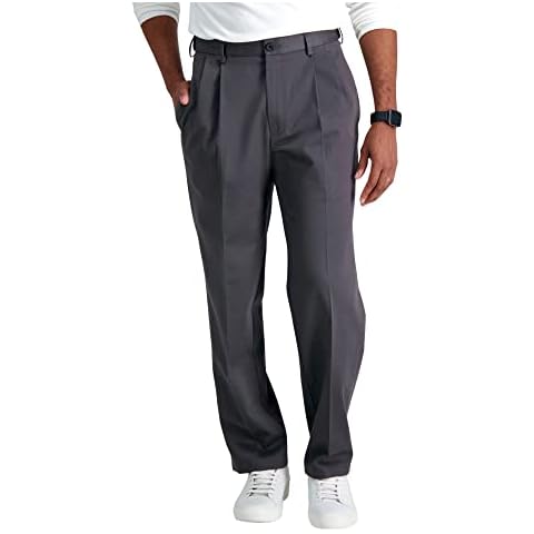 Haggar Men's No Iron Khaki Casual Pant Cover