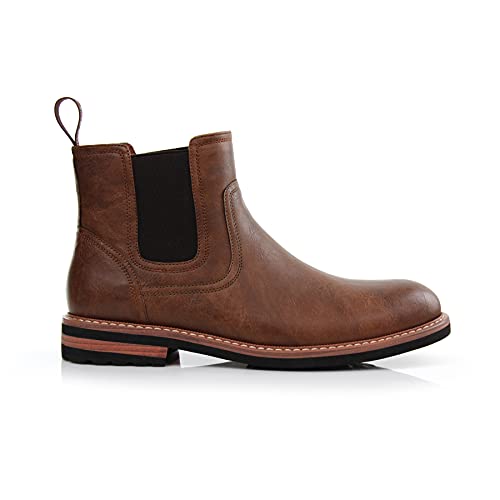 Image of Polar Fox Men's Classic High-Top Chelsea Boot | Stylish Slip-On Ankle Boot for Dress, Casual & Formal Wear