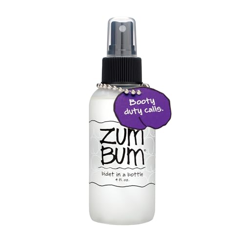 Zum Indigo Wild Bum Bidet in a Bottle - Natural, Portable Bidet - Ideal for Women & Men - Includes Witch Hazel, Vegetable Glycerin & Essential Oils - 4 fl oz
