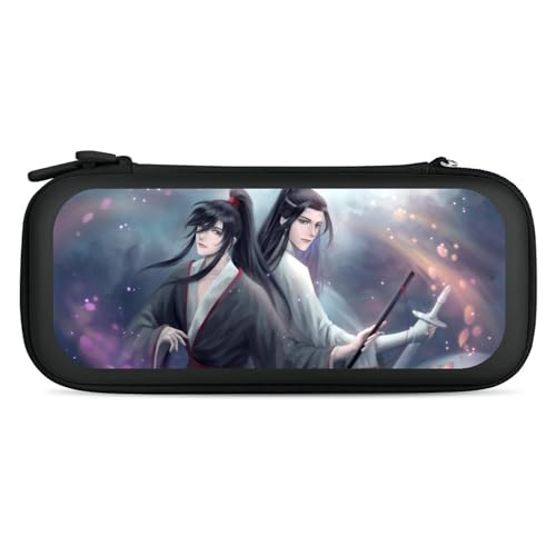 Nintendo Switch対応 UUki ハードケース 魔道祖師 藍忘機 魏無羨 夷陵老祖 (2) Switch / Switch有機elモデル対応 衝撃吸収 防汚防水 全面保護 薄型 大容量 キャリングケース ゲームカード 15枚収納 Black-s
