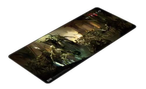 Tapis de souris Diablo IV Skeleton King XL surface premium et bords renforcés