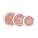BIDASOA ETHEREA - Vajilla Porcelana rosa 18 Piezas-6 Personas