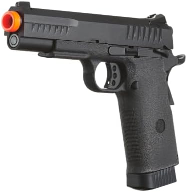 GoldenBall KJW Metal Slide KP-08 1911 CO2 Gas Blow Back Airsoft Pistol - Black