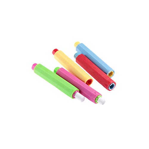 RainbowBeauty 5PCS Chalk Cover, Porte-Craie, Porte-Craie réglable Couverture en Plastique Craie Porte de Couverture pour Enseignants Bureau de l'école Cover