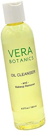 Natural Cleansing Oil And Makeup Remover by Vera Botanics. Only 4 Ingredients. Gentle Daily Oil Cleanser For A Deep Face Wash. Remove Any Makeup. For All Skin Types. Eliminate Clogged Pores Blackheads