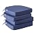 IPYNBAP Outdoor Chair Cushions Set of 4?Waterproof Outdoor Seat Cushions for Patio Furniture?Patio Chair Cushions with Ties, Round Corner Outdoor Chair Pads for Garden, 19" x 19" x 3", Navy Blue