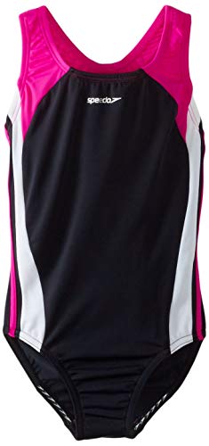 Image of Speedo Girl's Swimsuit One Piece Infinity Splice Thick Strap