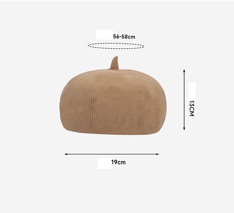 Versatile Casual Warm Beret for Women with Octagonal Painter Hats