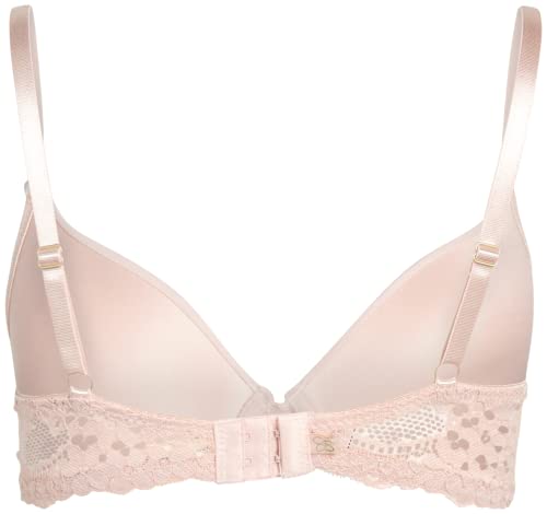 Jessica Simpson Women's Bra 3 Pack Comfort Molded Microfiber Bra B Cupc Cup, Size 34C, Rosegardeniablack #TOP5
