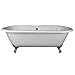 Barclay Cast Iron Double Roll Top Tub 67"