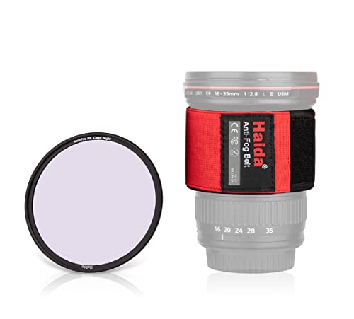 Filtro Clear Night para fotografía de estrellas Haida HD4769 con calentador térmico de 82 mm