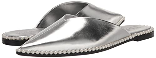 Image of Karl Lagerfeld Women's Vyra Studded Slip on Loafer Mule with Pointed Toe