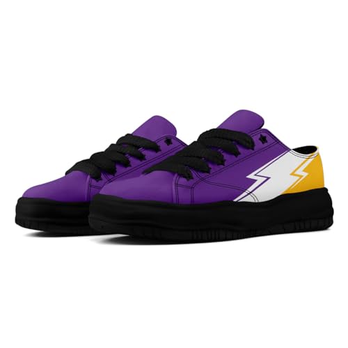 Lightning Canvas Sneakers Comfortable Casual Walking Sports Shoes for Men Women Non-slip Lace-up Flat Tennis Trainers3