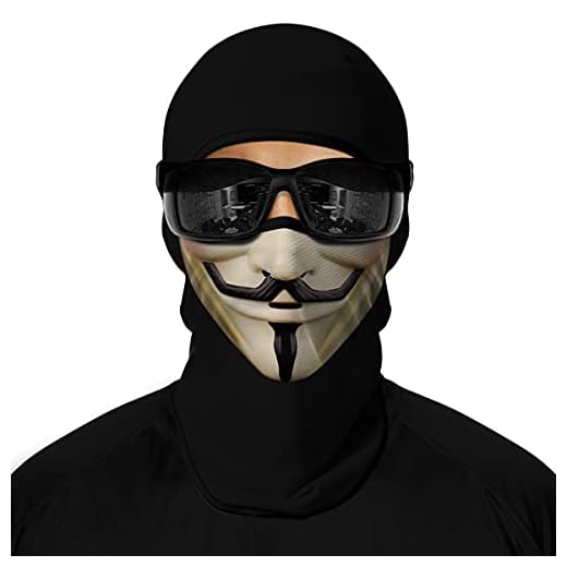 ShopINess Pasamontañas con Impresión 3D Unisex Adultos para Invierno - Vendetta