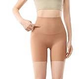 Plentifulh Stay-In-Place Seamless Shaper Short, Shapewear Shorts for Women, No Roll-Down Waist, Seamless Invisibility (Fashion Camel,S)