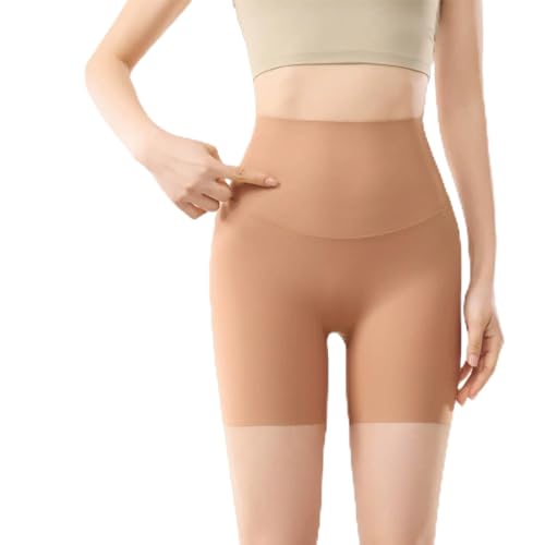 Plentifulh Stay-In-Place Seamless Shaper Short, Shapewear Shorts for Women, No Roll-Down Waist, Seamless Invisibility (Fashion Camel,S)