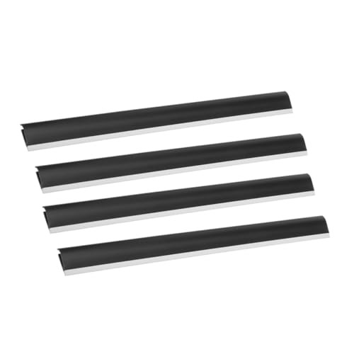 VALICLUD 4 Piezas Tiras De Goma para Recogedor Reemplazo De Labios De Plástico Reemplazo del Labio De Plástico del Recogedor Labio De Repuesto para Recogedor El Plastico Black