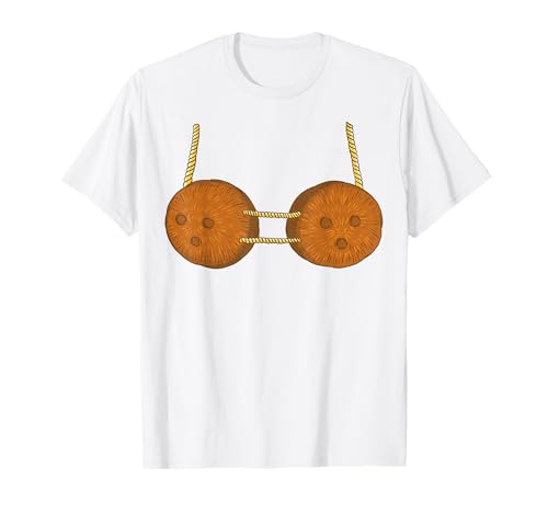noix de coco soutien-gorge hawaïen costume carnaval T-Shirt