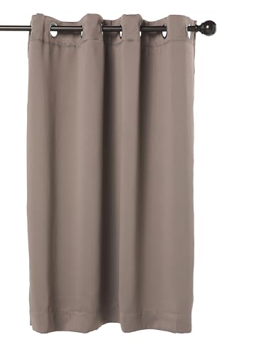 Image of NICETOWN 100% Blackout Curtains with Same Color Liners, Thermal Insulated Full Blackout 2-Layer Lined Curtains, Energy Efficiency Window Draperies for Dining Room (Dark Grey, 2 Panels, 52W by 45L)