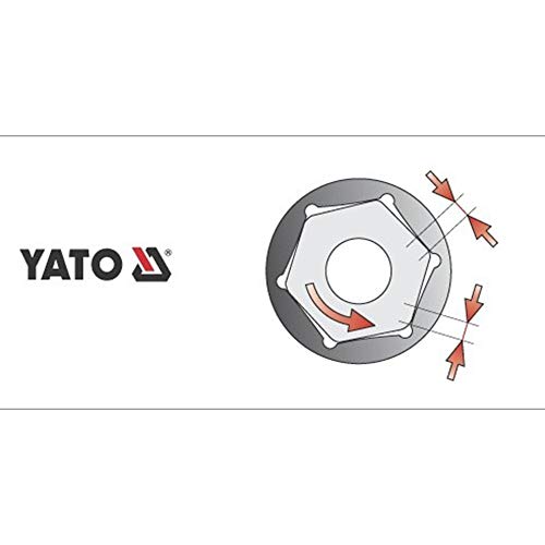 Image of Yato YT-1422 Hexagonal Deep Socket 11mm x 50mm for 1 /4 Inch Wrench Set | CrV Chromium Mirror Plated Steel | Tool Box | Home & Mechanical Tools | Industrial
