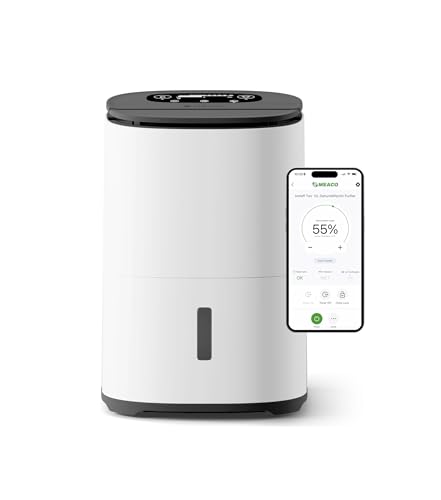 MeacoDry Arete Two 12L Smart Dehumidifier & HEPA H13 Air Purifier