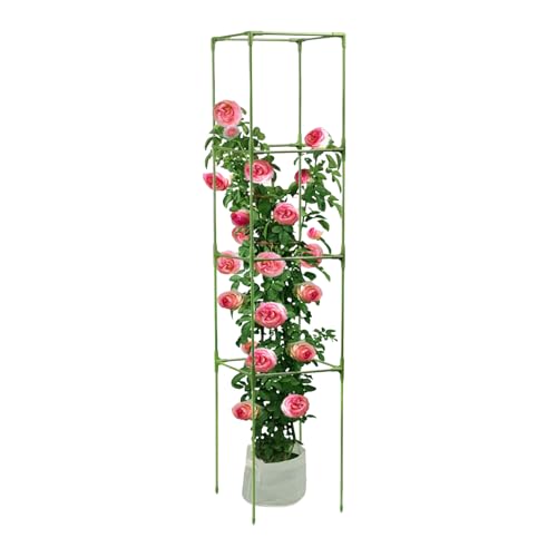 Portable Tomato Trellis, Heavy Duty Square Stakes, Tall Garden Trellis