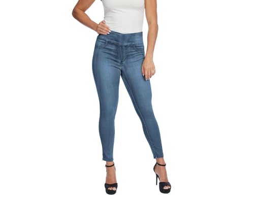LIOR PARIS Joy Petite Cropped Pull-On Pants, Ultra Stretch Denim, Sculpting Fit with 360-Degree Waistband